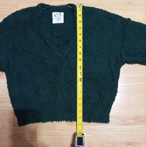 Free People. WE THE FREE.  Theo sweater in deepest spruce. Size xs. EUC. - Picture 7 of 10